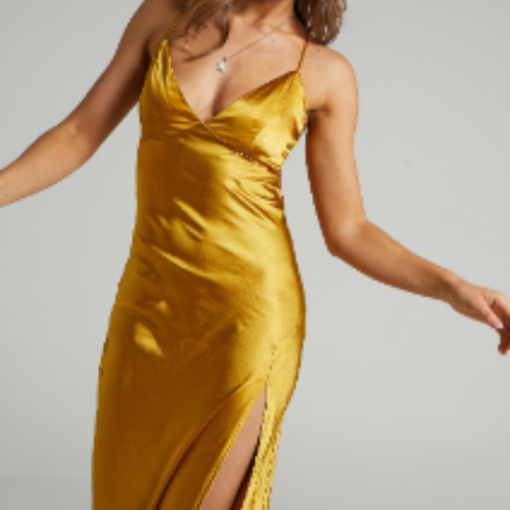 Gold dress from Showpo